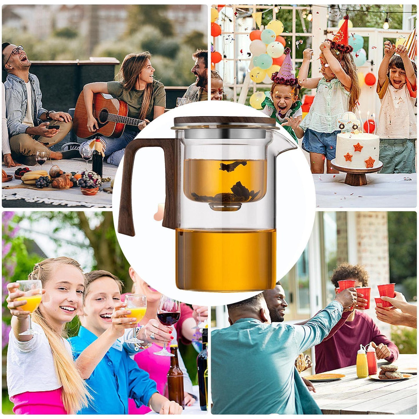 Magic Glass Teapot with Infuser